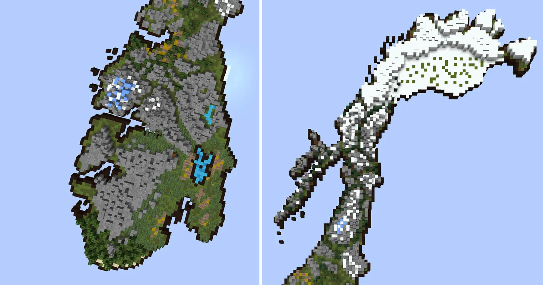 norgeskart i Minecraft
